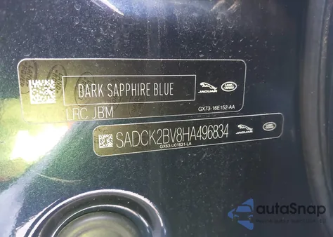 2017 Jaguar F-Pace 35T Prestige from USA, damaged, VIN SADCK2BV8HA496834